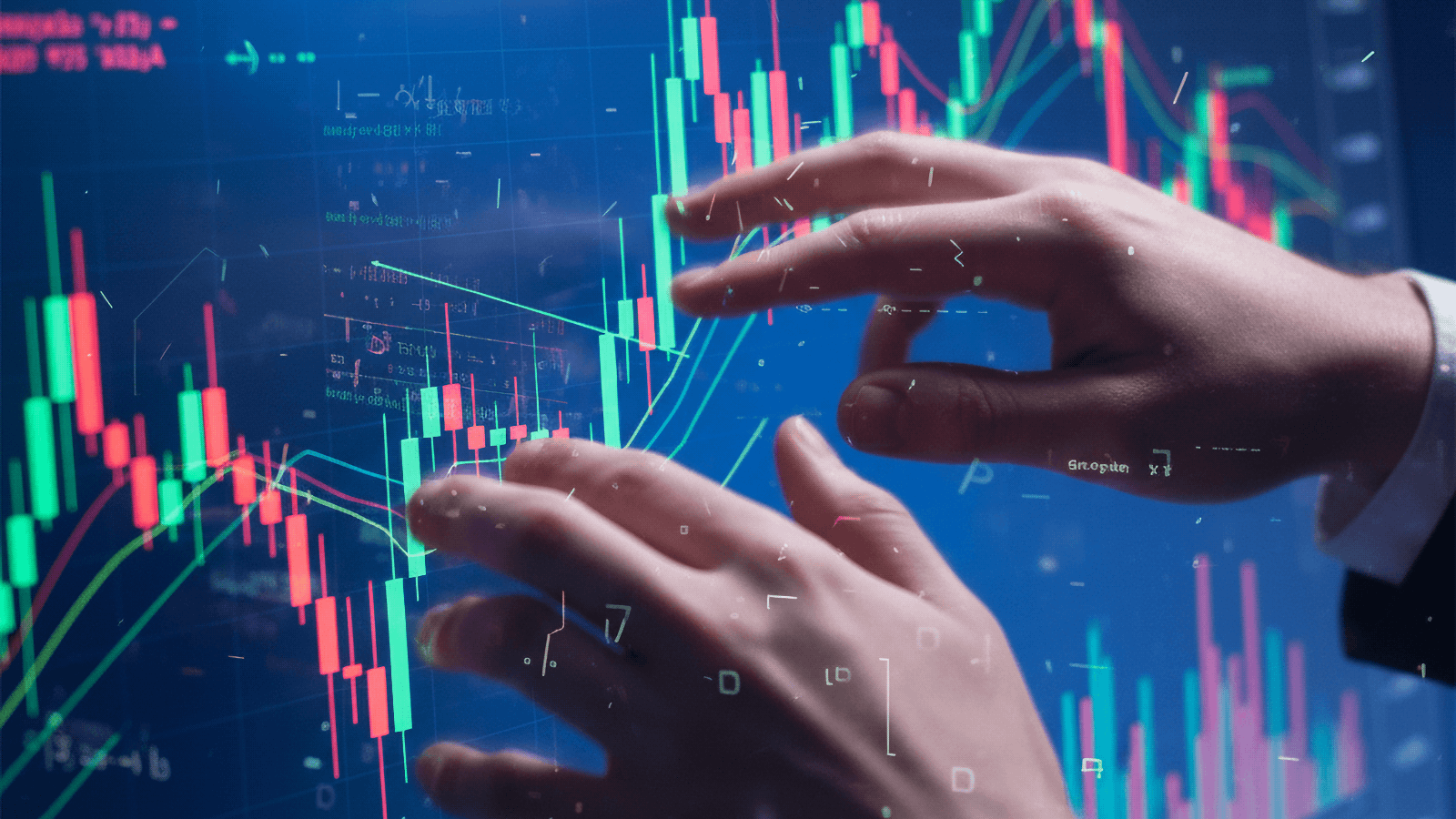 Analysis of financial charts on a tablet